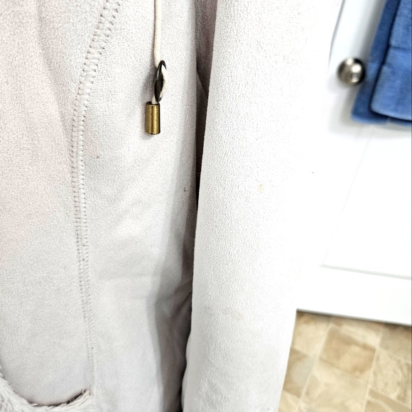 Jones New York Faux Suede Winter Fur Lined Winter Coat - Size M - Picture 9 of 12